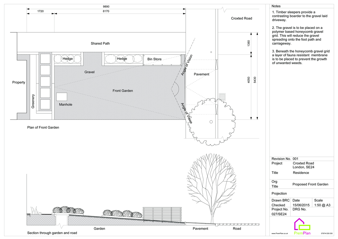 PREMPLAN - Landscaping Driveway, Dulwich